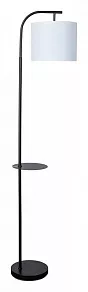 Торшер с подсветкой Arte Lamp Connor A4053PN-1BK