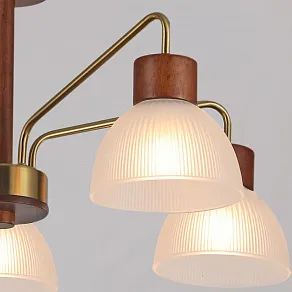 Люстра на штанге ILLUMICO  IL0286-5C-79 BR