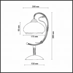 Настольная лампа декоративная Odeon Light Teura 2240/1T