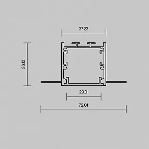 Профиль встраиваемый Maytoni Led Strip  636011
