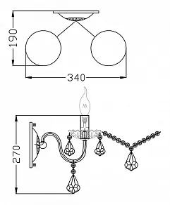 Бра Maytoni Contrast ARM220-02-W