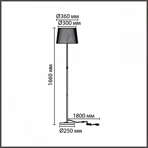Торшер Lumion MODERNI 8302/1F