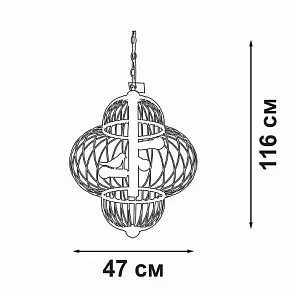 Подвесная люстра Vitaluce V3061 V3061-8/3