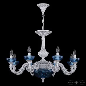 Подвесная люстра Bohemia Ivele Crystal AL7901 AL79101P/8/250 WMN P Aquamarine/M-1G