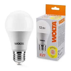 Лампа светодиодная Wolta  E27 12Вт 3000K 25Y60BL12E27