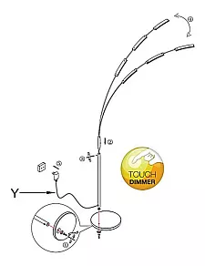 Торшер Globo Akazia 59221-2
