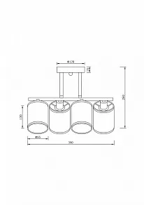 Люстра на штанге Freya Course FR5136PL-04CH