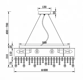 Подвесной светильник Maytoni Manfred MOD600PL-10W