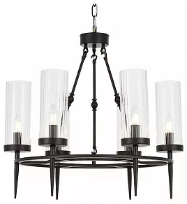 Подвесная люстра LUMINA DECO Moratti LDP 8022-6 BK+PR