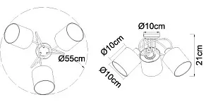 Потолочная люстра Globo Bemmo 15431-3D