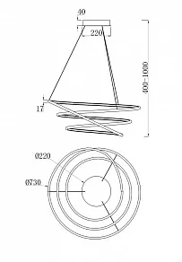 Подвесной светильник Maytoni Nola MOD100PL-L88W