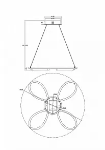 Подвесной светильник Freya Jumbo FR6047PL-L70W