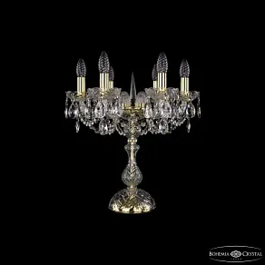 Настольная лампа декоративная Bohemia Ivele Crystal 1402 1402L/6/141-47 G