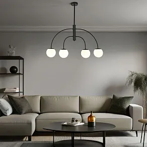 Люстра на штанге Eurosvet Cenacolo 30179/4 черный