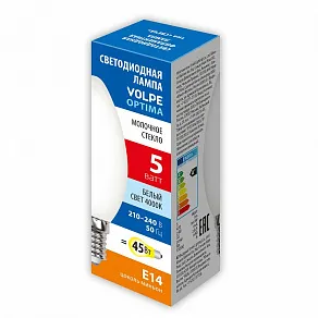 Лампа светодиодная Volpe  E14 5Вт 4000K UL-00008323