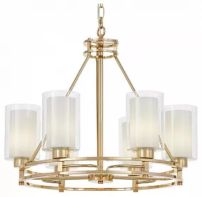 Подвесная люстра LUMINA DECO Marietta LDP 8025-6 F.GD+WT