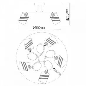 Потолочная люстра De City Олимпия 58 106010305