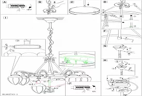 Подвесная люстра Eglo ПРОМО Imperial 82743