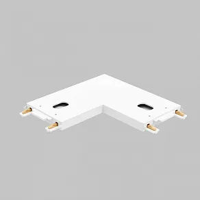 Соединитель угловой L-образный для треков накладных Imex UT25 IL.0007.3001 WH