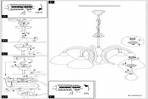 Подвесная люстра Eglo Milea 89827