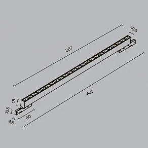 Накладной светильник Maytoni Technical Points TR193-1-20W4K-M-B