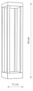 Наземный низкий светильник Nowodvorski Structure Led 8145