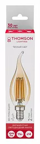 Лампа светодиодная Thomson Filament TAIL Candle E14 11Вт 2400K TH-B2120