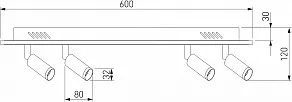 Накладной светильник Eurosvet Strake 90268/4 белый