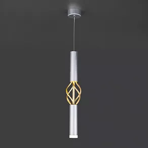 Подвесной светильник Eurosvet Lance 50191/1 LED матовое серебро/матовое золото
