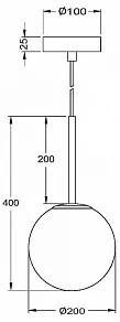 Подвесной светильник Maytoni Basic form MOD321PL-01B1