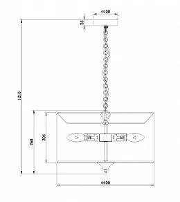Подвесной светильник Maytoni Farn H428-PL-03-WG