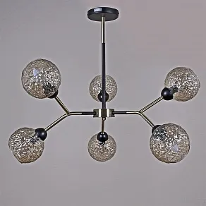 Люстра на штанге ILLUMICO  IL0268-6PSQ-79 BK AB