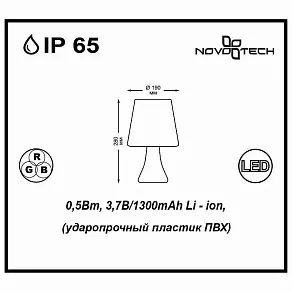 Садовая фигура Novotech Conte 357342