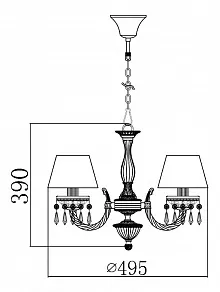 Подвесная люстра Maytoni Blade CL1028-03-R