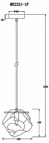 Подвесной светильник MyFar Stella MR2321-1P