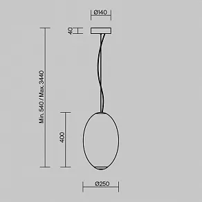 Подвесной светильник Maytoni Bruma MOD397PL-L19CH3K