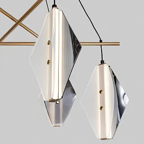 Подвесная люстра Eurosvet  301054 LED латунь