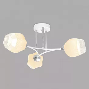 Люстра на штанге Imex MD.4881 MD.4881-3-S WH+CH