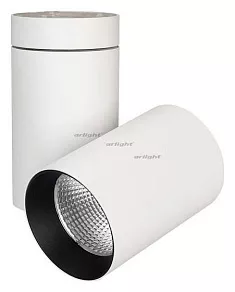 Светильник на штанге Arlight SP-POLO-SURFACE-TURN-R85-15W Day4000 (WH-BK, 40 deg) 027563