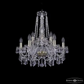 Подвесная люстра Bohemia Ivele Crystal 1403 1403/6+3/195/h-60 G