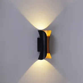 Накладной светильник Reluce  86852-9.2-002KT LED2*5W BK+GD