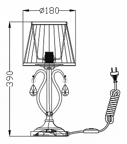Настольная лампа декоративная Maytoni Brionia ARM172-01-G
