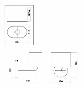 Бра Freya Elin FR5016WL-01CH
