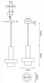 Подвесной светильник ST-Luce Pietra SL1210.403.01