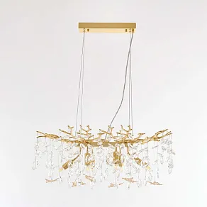 Подвесная люстра Arte Milano Веточка 230210.700.6.E14.D2 GD BUT-Amber