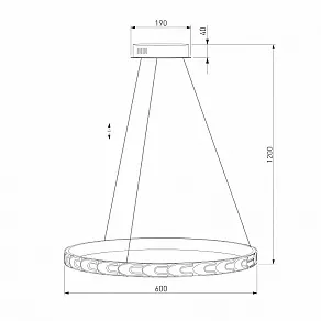 Подвесной светильник Eurosvet Chain 90163/1 сатин-никель 35W