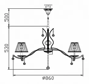Подвесная люстра Maytoni Selena ARM700-08-N