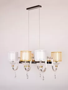 Подвесная люстра Manne L.4306 L.4306-6 SILVER GO+WH