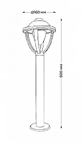 Наземный низкий светильник Italline  IT9005