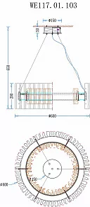 Подвесной светильник Wertmark Patricia WE117.01.103